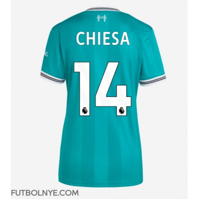 Camiseta Liverpool Federico Chiesa #14 Tercera Equipación para mujer 2025-26 manga corta Camiseta Liverpool Federico Chiesa #14 Tercera Equipación para mujer 2025-26 manga corta